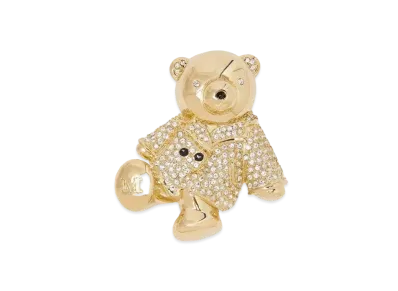 Max Mara Teddy Brooch Metal Teddy Brooch "Crystal"
