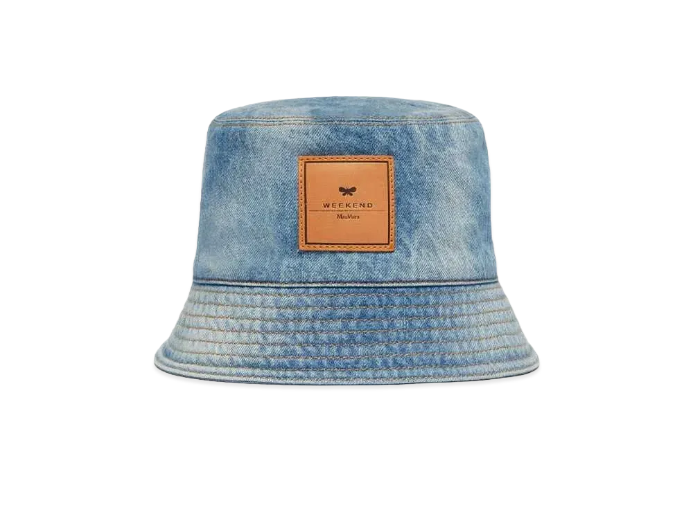 Max Mara Kiwi Pure Cotton Denim Hat "Ultramarine"