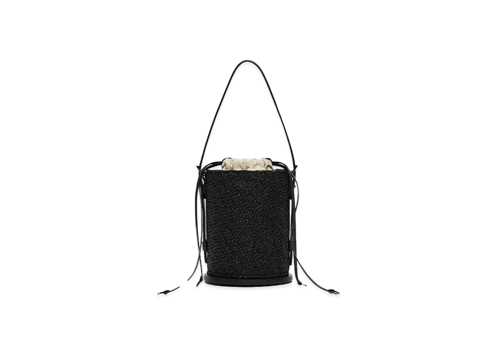Max Mara Bucket Crochet Bucket Bag "Black"