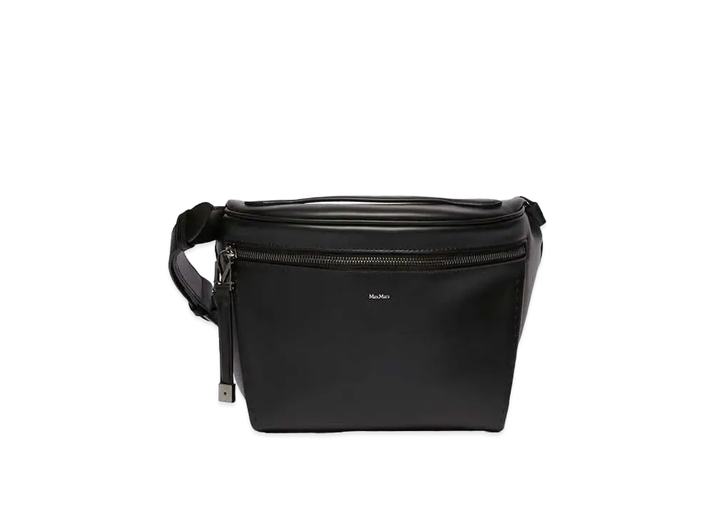 Max Mara Archetipo Calf Leather Belt Bag "Black"