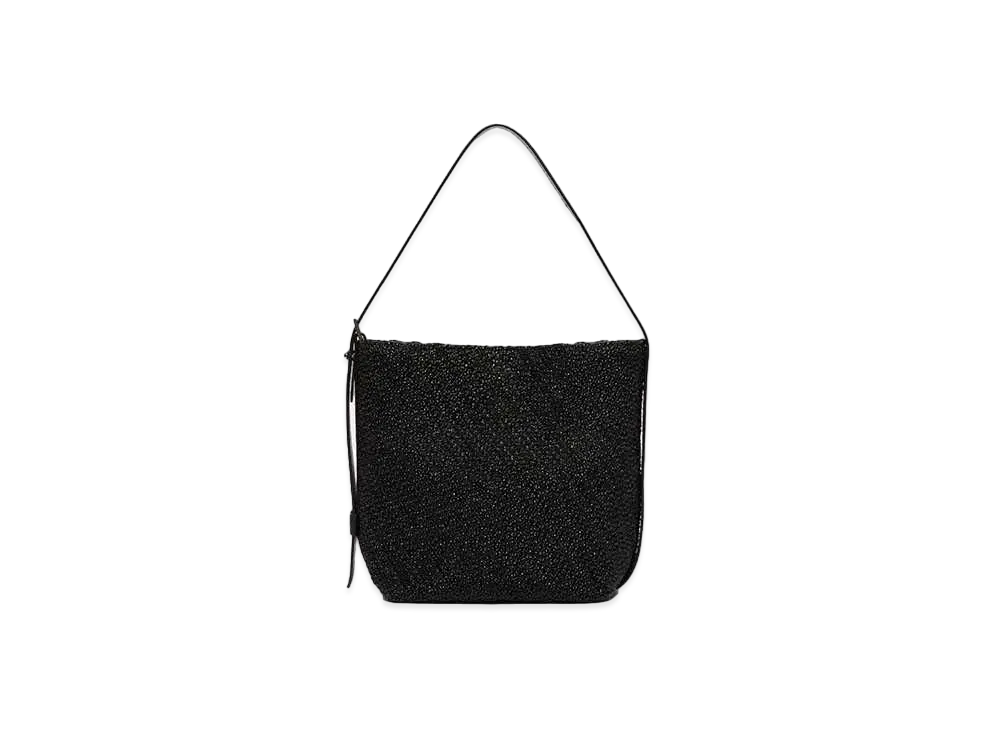 Max Mara Archetypo Crochet Small Shopping Bag "Black"