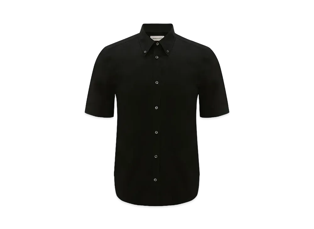 Alexander McQUEEN Cotton Poplin Shirt "Black"