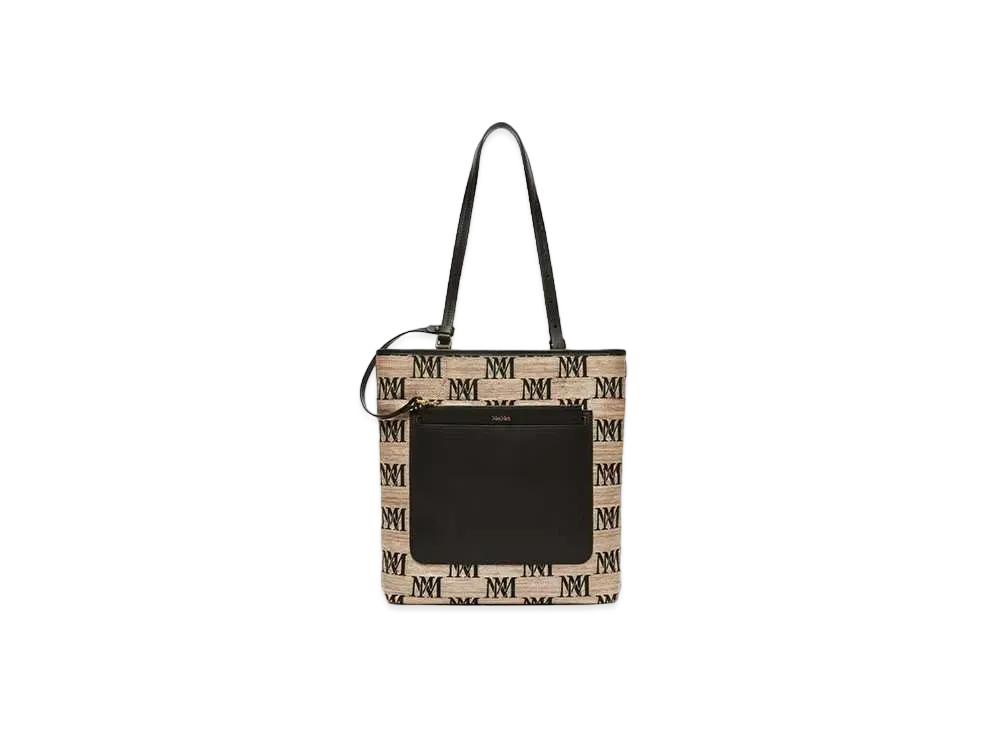 Max Mara Easy Straw Tote Bag "Clay"