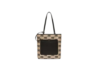 Max Mara Easy Straw Tote Bag "Clay"