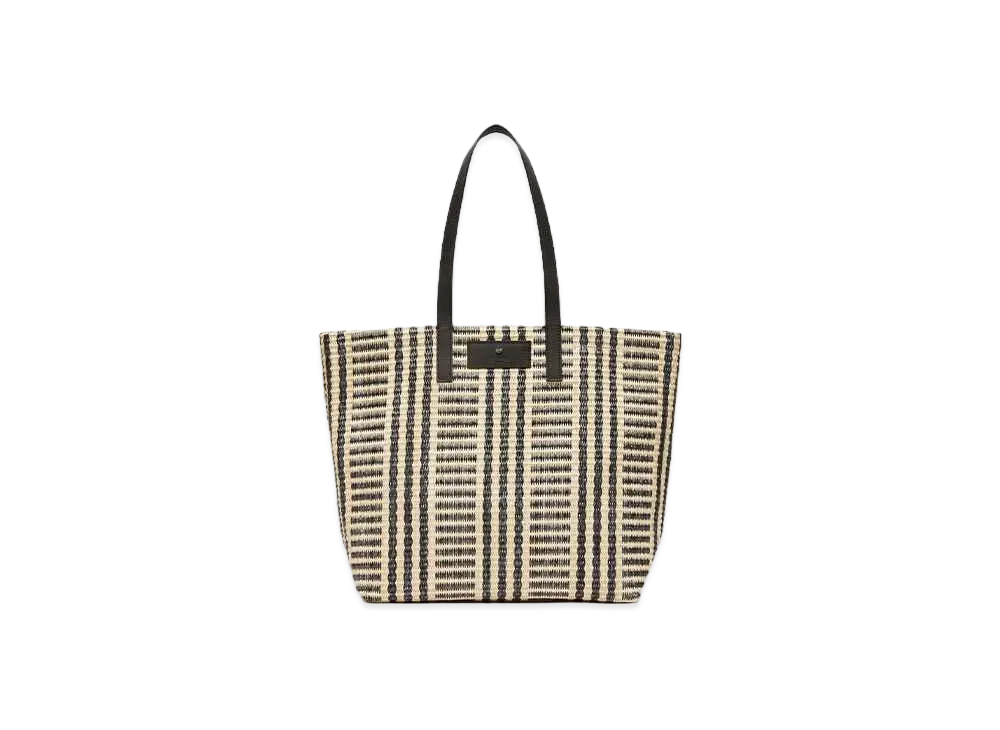 Max Mara Ottano Jacquard Shopping Bag "Black"