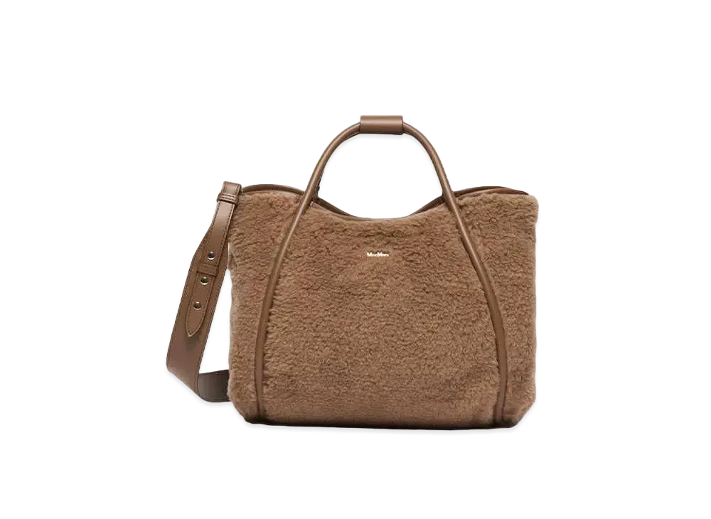 Max Mara T Marine Teddy Bear Bag "Camel"