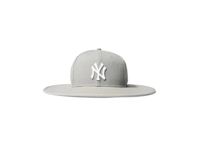 HOME GAME NEW YORK YANKEES CO FITTED LONGBRIM HAT "GRAY"
