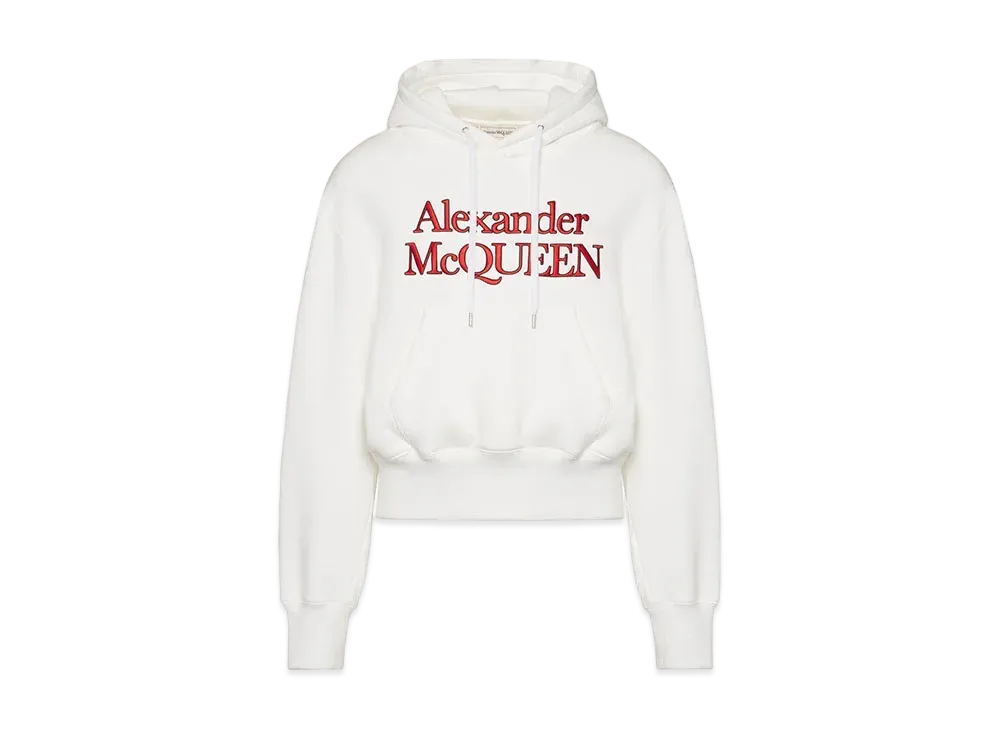 Alexander McQUEEN Embroidered Logo Hooded Sweatshirt 