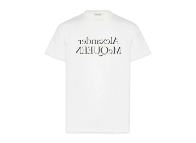 Alexander McQUEEN Reflected Logo T-shirt "White/Black"