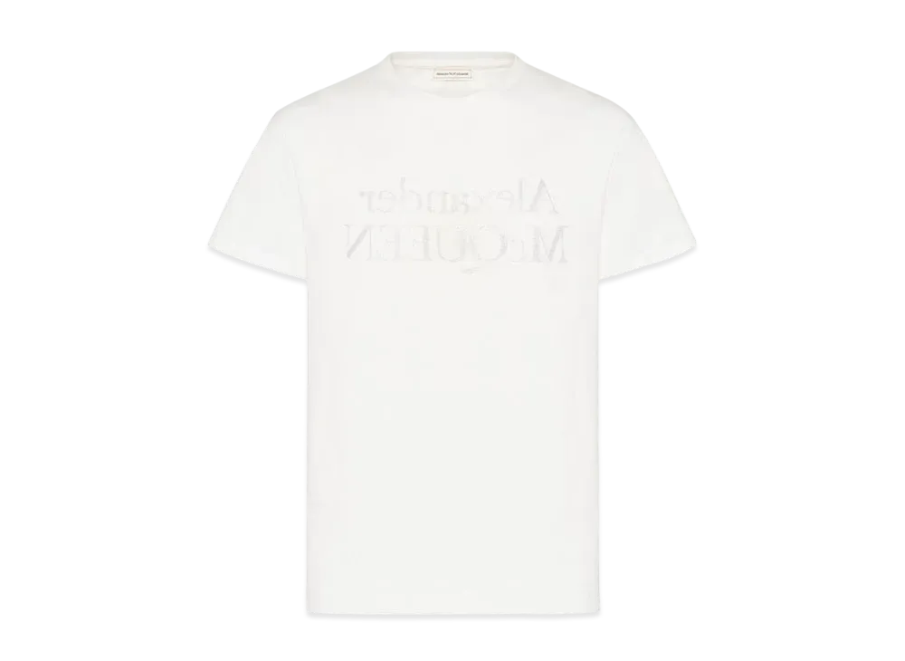 Alexander McQUEEN Reflected Logo T-shirt "White"