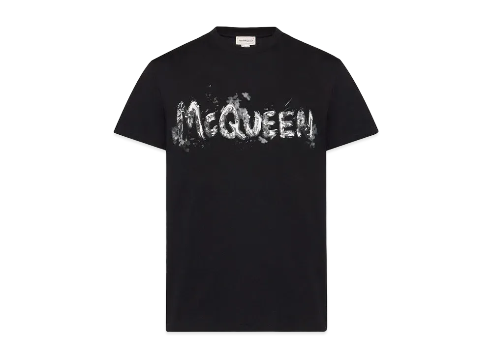Alexander McQUEEN McQueen Graffiti T-shirt "Black Grey"