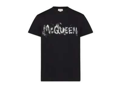 Alexander McQUEEN McQueen Graffiti T-shirt "Black Grey"