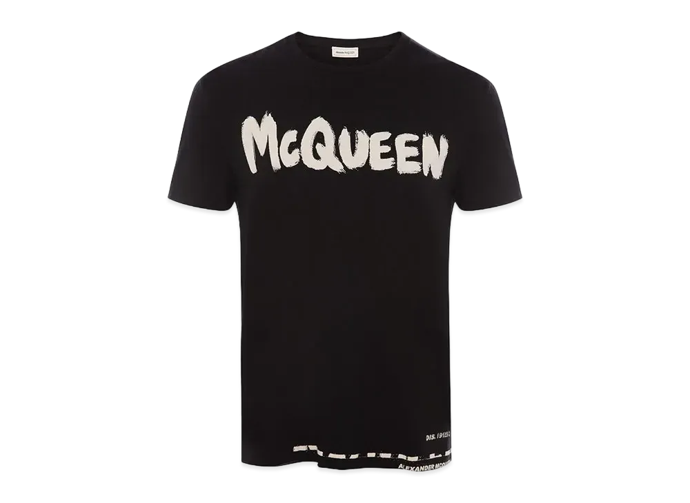 Alexander McQUEEN McQueen Graffiti T-shirt "Black"