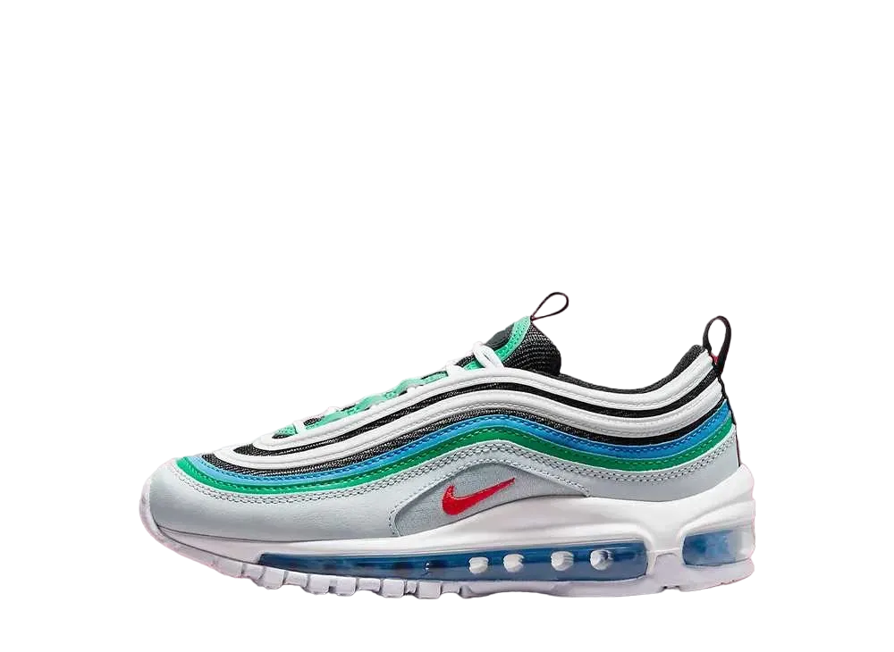 ナイキ GS エアマックス97 "ピュアプラチナム/ライトクリムゾン"