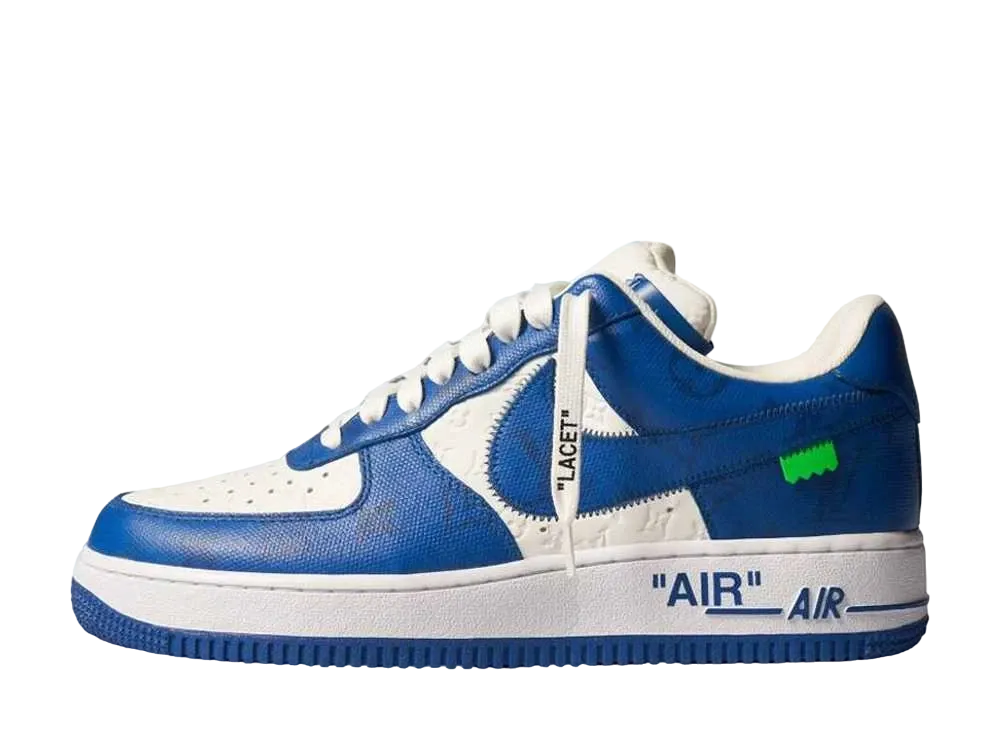 Louis Vuitton × Nike Air Force 1 Low by Virgil Abloh "White & Team Royal Blue"