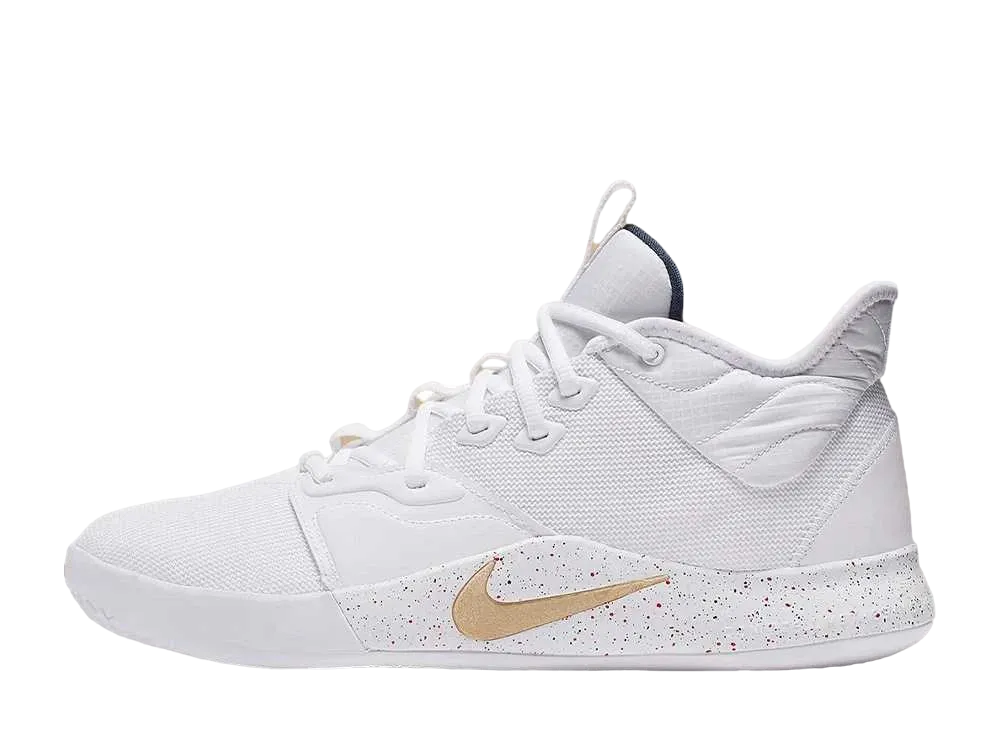 ナイキ PG3 "ホワイト/ゴールド/ネイビー"