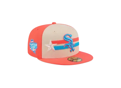 NEW ERA 59Fifty On-Field 2024 MLB All-star Game Chicago White Sox "Coral Pink"