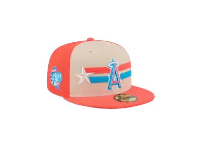 NEW ERA 59Fifty On-Field 2024 MLB All-star Game Los Angeles Angels "Coral Pink"