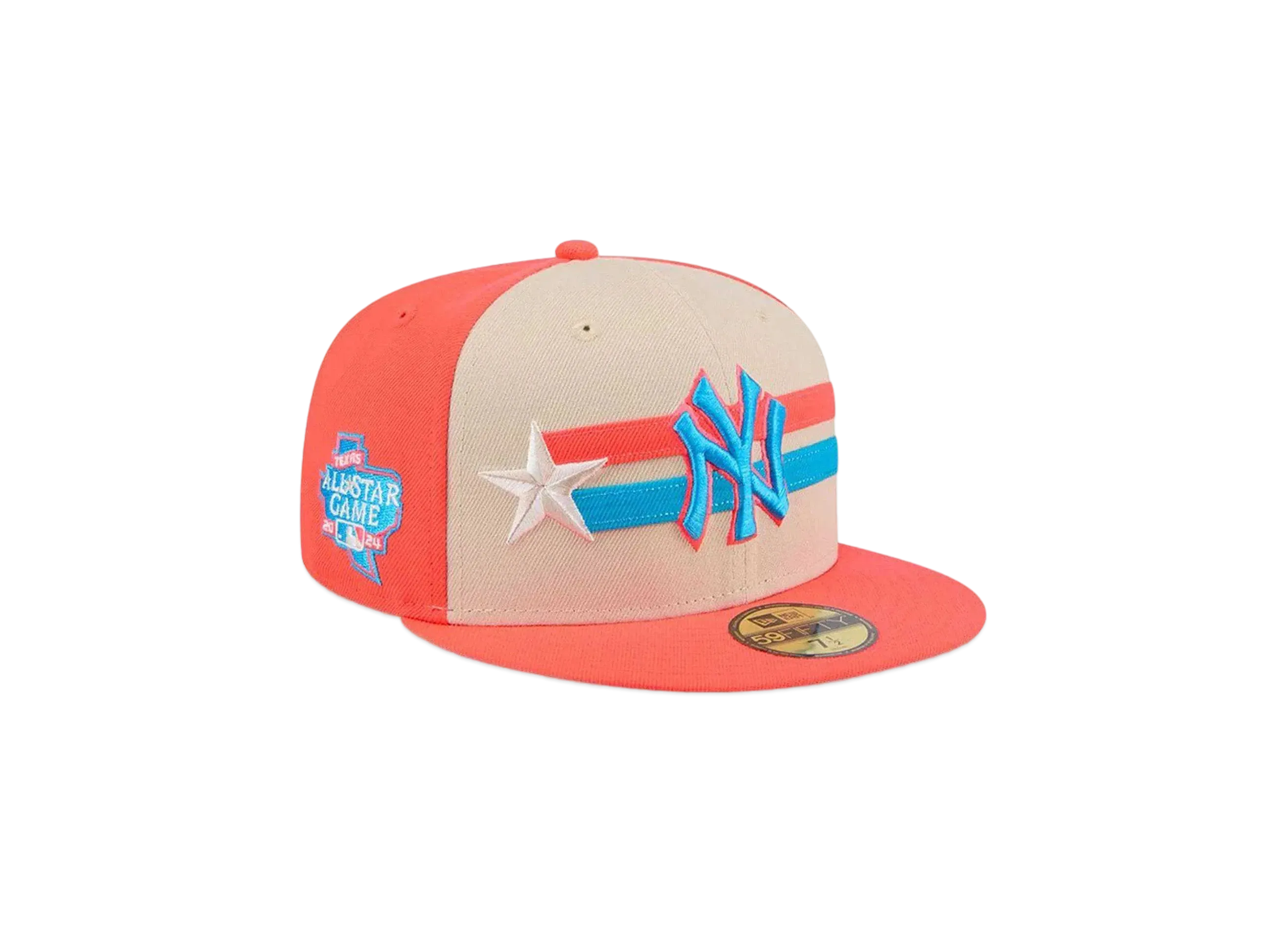 NEW ERA 59Fifty On-Field 2024 MLB All-star Game New York Yankees "Coral Pink"