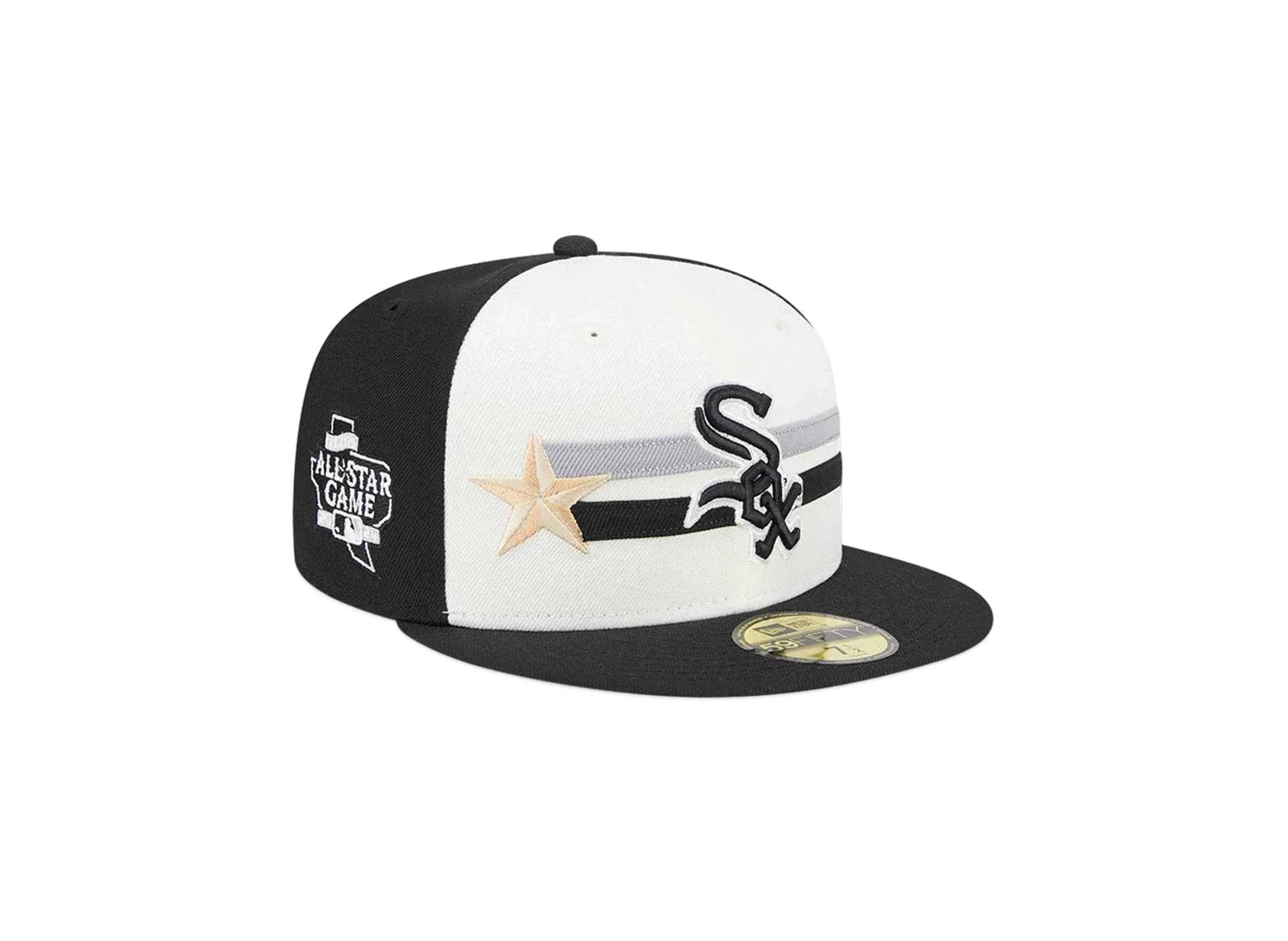 NEW ERA 59Fifty On-Field 2024 MLB All-star Game Workout Chicago White Sox "Chrome White/Black"