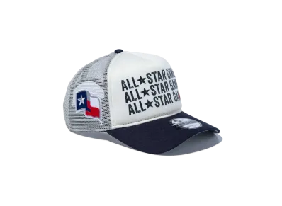 NEW ERA 9Forty A-Frame Tracker 2024 MLB All-star Game Fan Pack Texas Rangers "Chrome White"