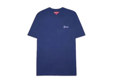 Supreme Washed Script S/S Top "Navy"
