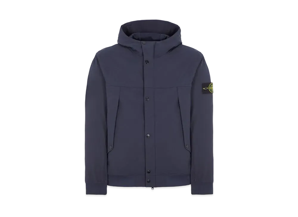 Stone Island 40227 Light Soft Shell-R_E.DYE Technology In Recycled Polyester "Bule"