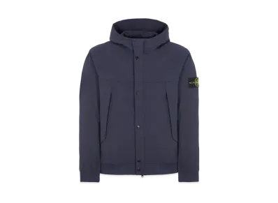 Stone Island 40227 Light Soft Shell-R_E.DYE Technology In Recycled Polyester "Bule"