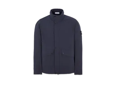Stone Island 40327 Light Soft Shell-R_E.DYE Technology In Recycled Polyester "Blue"