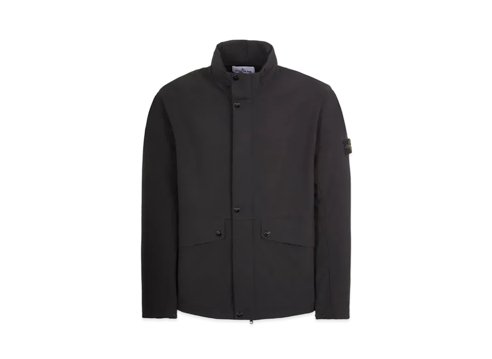 Stone Island 40327 Light Soft Shell-R_E.DYE Technology In Recycled Polyester "Black"
