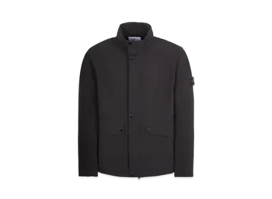 Stone Island 40327 Light Soft Shell-R_E.DYE Technology In Recycled Polyester "Black"