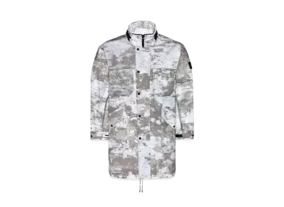 Stone Island 71199 Dissolving Grid Camo Mesh On Reflective ECONYLRegenerated Nylon "Dust Gray"