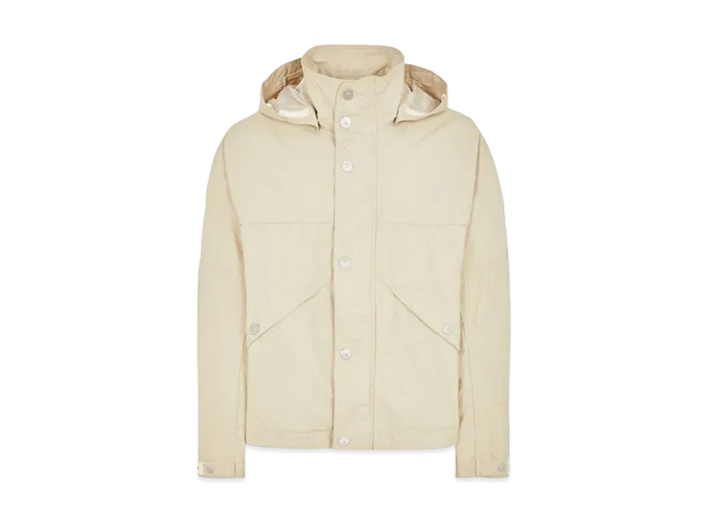 Stone Island 418X1 Stone Island Marina_Raw Plated Linen "Ivory"