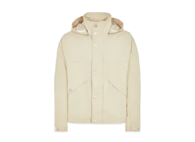 Stone Island 418X1 Stone Island Marina_Raw Plated Linen "Ivory"