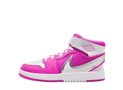 Nike GS Air Jordan 1 Mid RM EasyOn "Fire Pink/White"