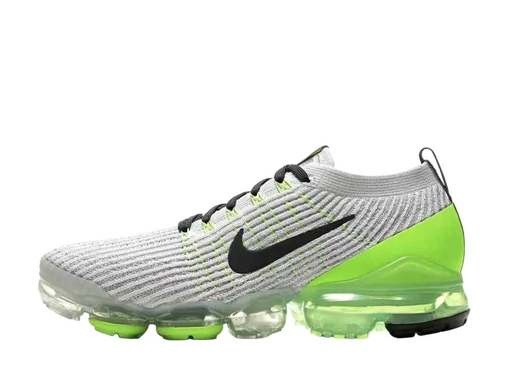 ナイキ エアヴェイパーマックス フライニット 3 "ヴァストグレー/エレクトリックグリーン"