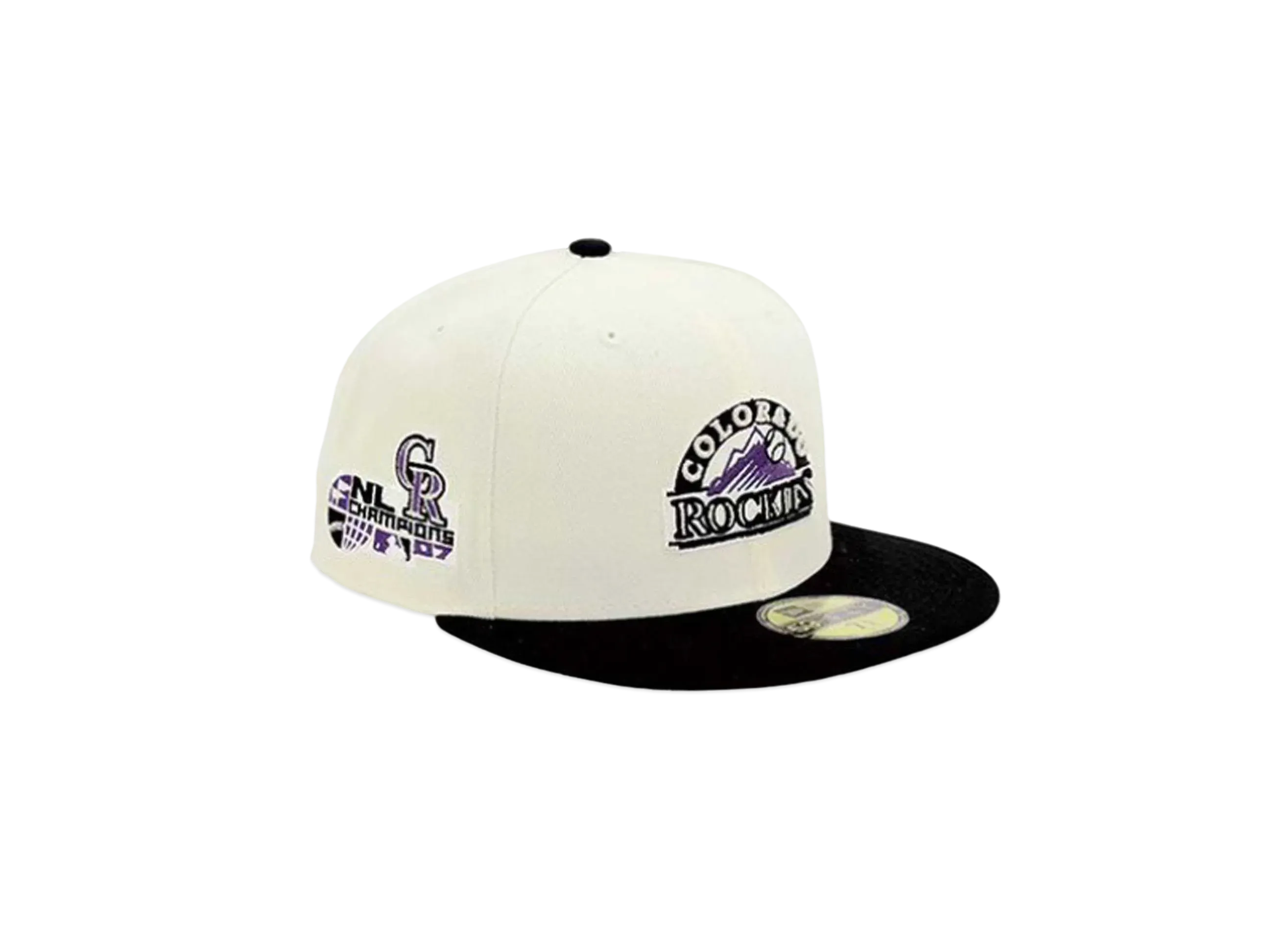 NEW ERA x THE CAP 59Fifty 'Major League Baseball Collection' Colorado Rockies "White/Black"