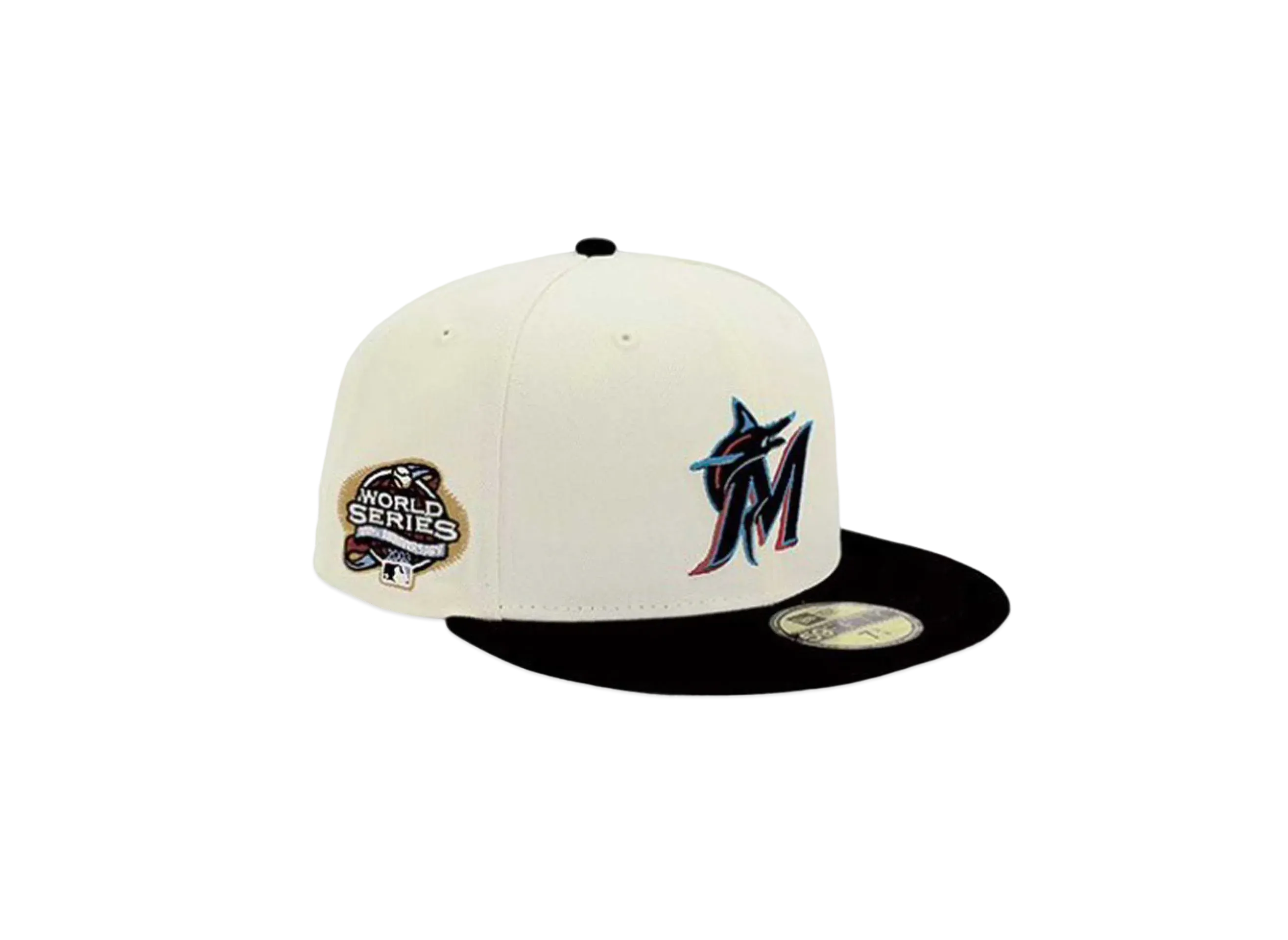 NEW ERA x THE CAP 59Fifty 'Major League Baseball Collection' Miami Marlins "White/Black"