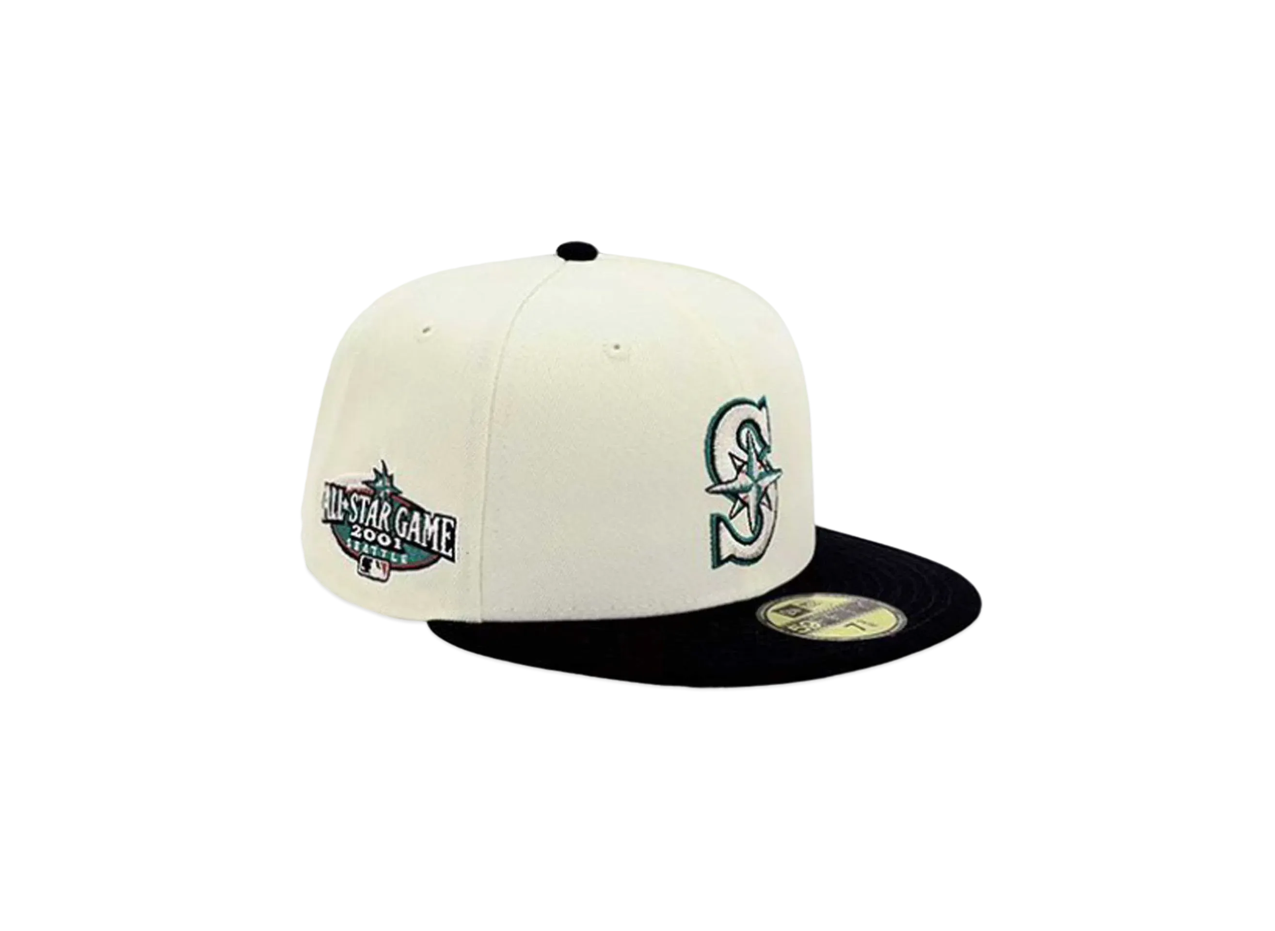NEW ERA x THE CAP 59Fifty 'Major League Baseball Collection' Seattle Mariners "White/Black"