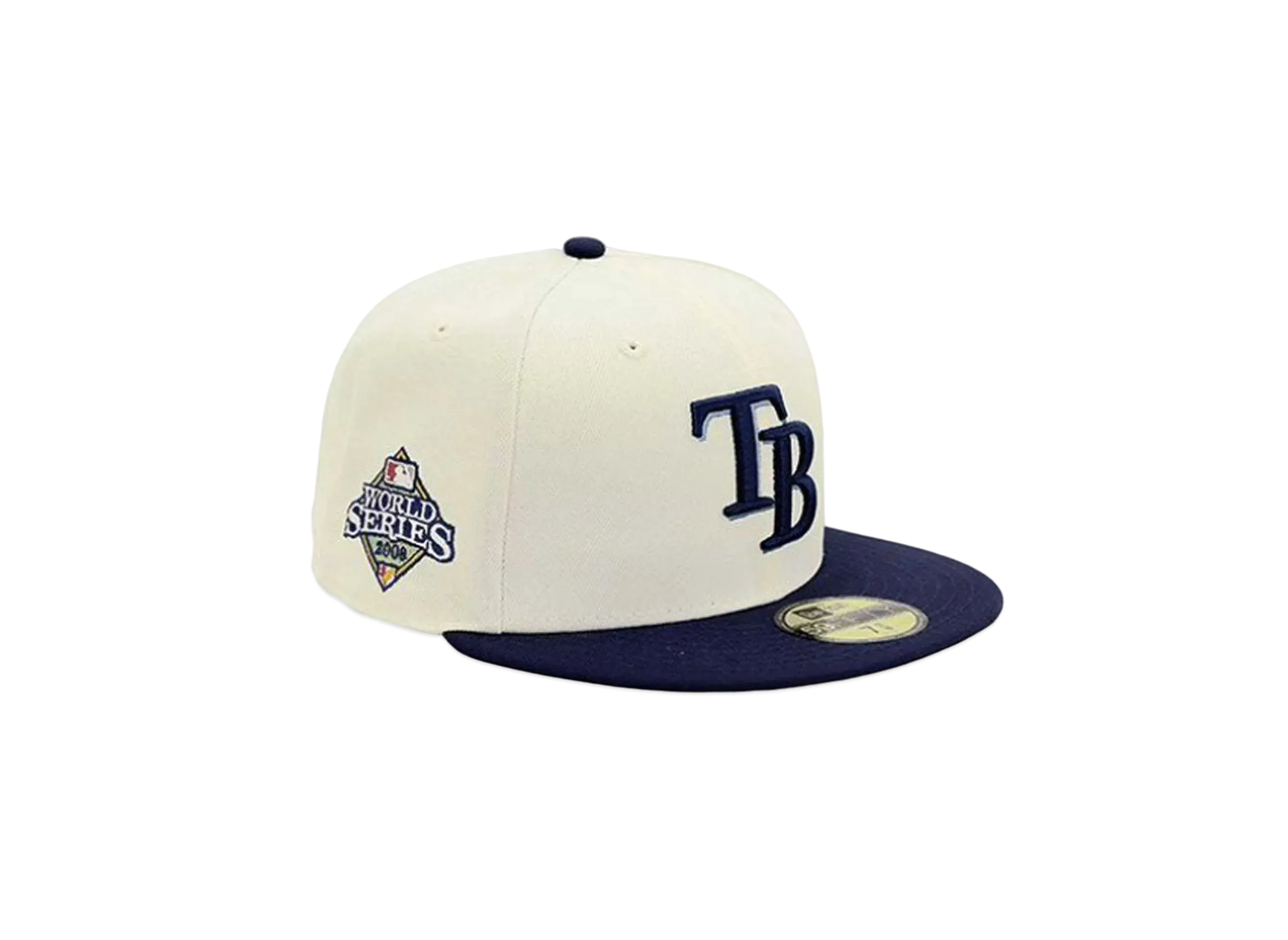NEW ERA x THE CAP 59Fifty 'Major League Baseball Collection' Tampa Bay Rays "White/Navy"