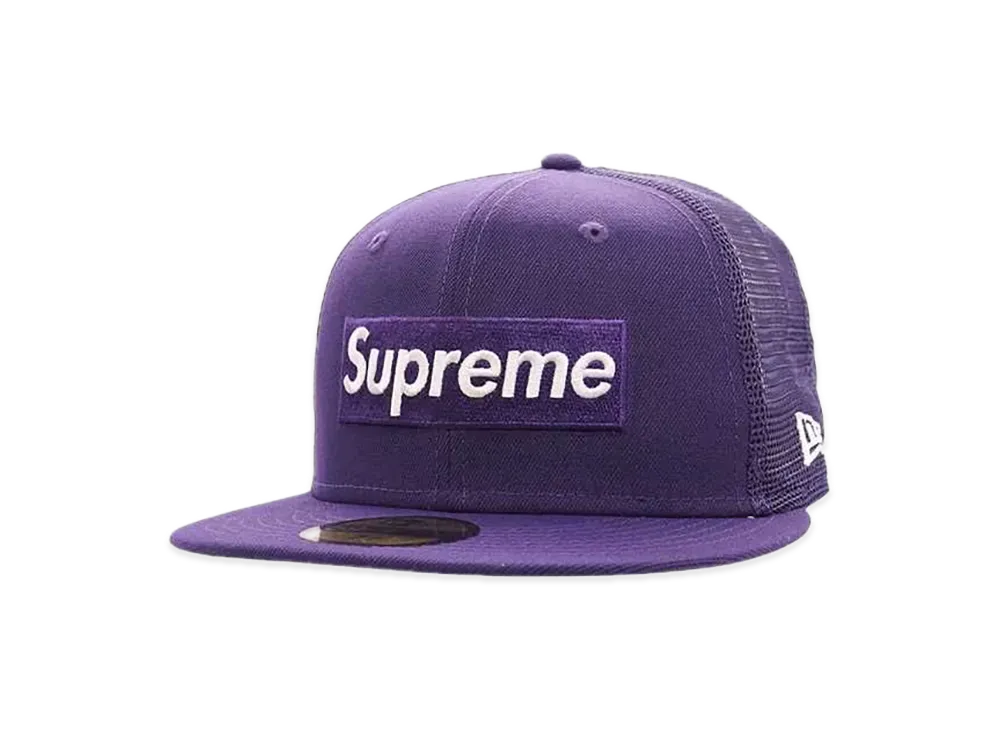Supreme Box Logo Mesh Back New Era "Purple" (24SS)