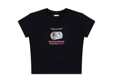 BlackEyePatch What We Sell Baby Tee "Black"