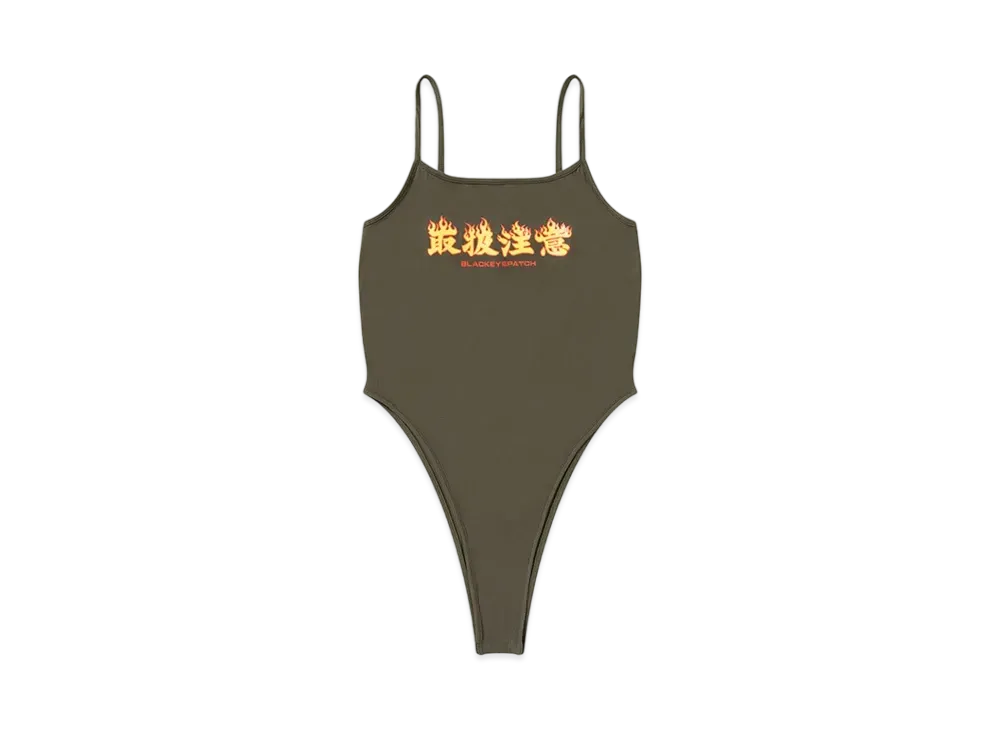 BlackEyePatch HWC Flame Logo Body Suit "Olive"