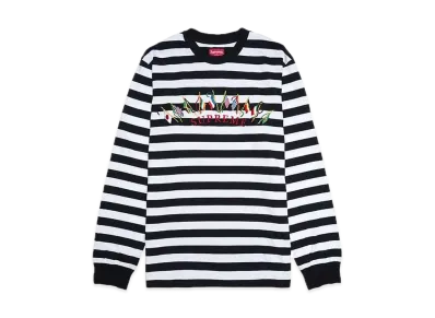 Supreme Flags L/S Top "White Stripe"
