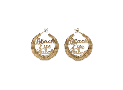 BlackEyePatch Bamboo Hoop Earrings "Gold"