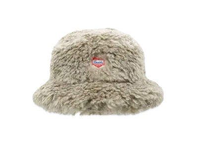 BASICKS Faux Fur Big Bucket Hat "MILKTEA"