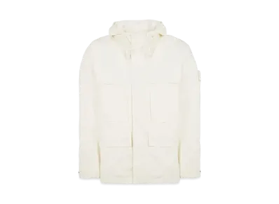 Stone Island 433F1 Weatherproof Cotton Canvas_ Ghost Piece "Natural White"
