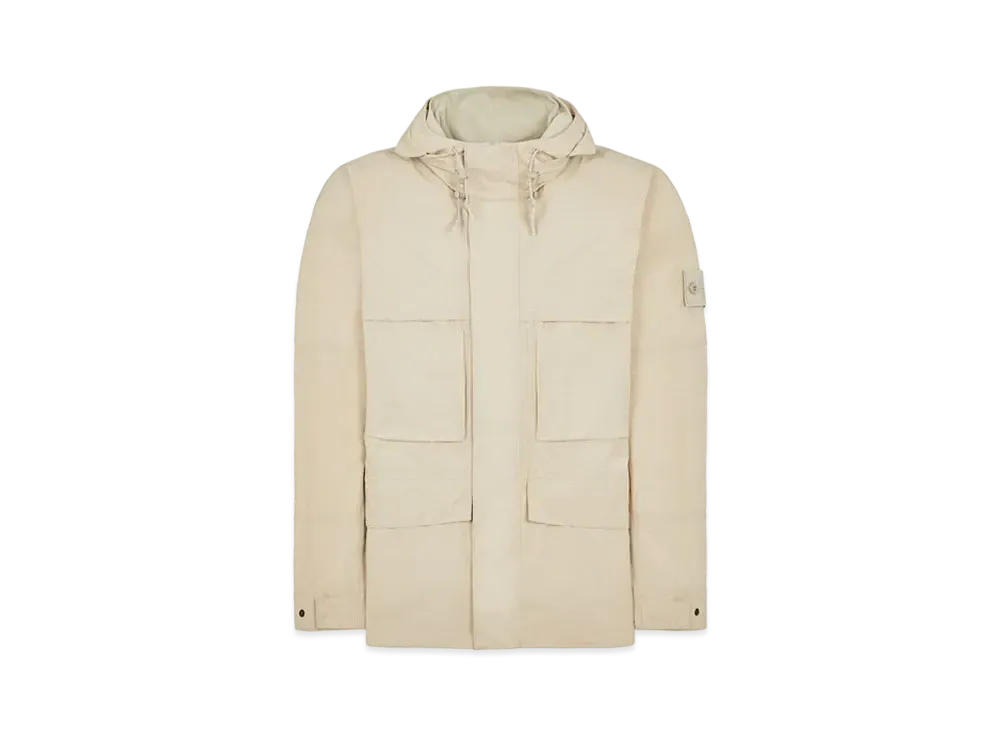 Stone Island 414F1 Weatherproof Cotton Canvas_ Ghost Piece With Detachable Lining "beige"