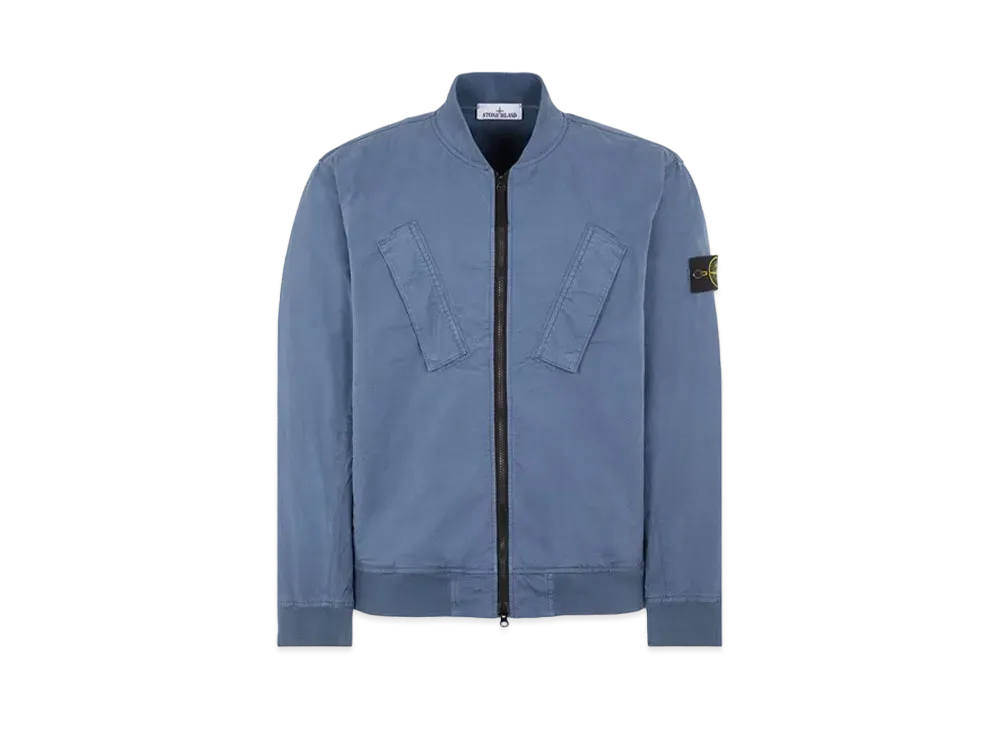 Stone Island 42510 SUPIMA Cotton Twill Stretch-TC "Blue Gray"