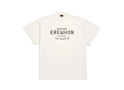 BALENCIAGA Erewhon Los Angeles T-shirt Over Sized "Light Beige/Black"